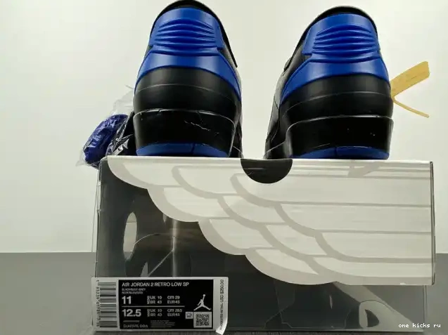 Rep Onekick Black DJ4375-004 Low SP Off-White Retro 2 Jordan Blue 0404
